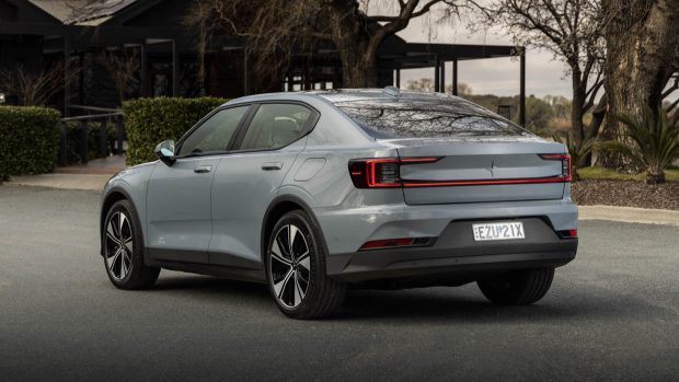 MY24 Polestar 2 long range single motor rear 3/4 static