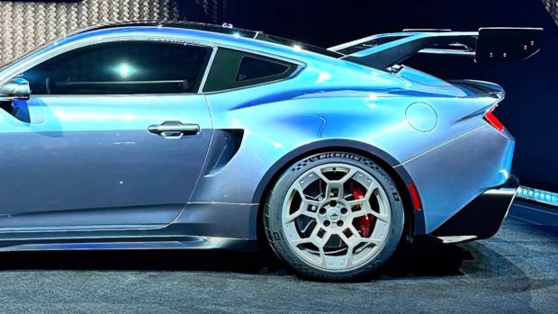 2024 Ford Mustang GTD racer rear side angl. Credit: StangMode