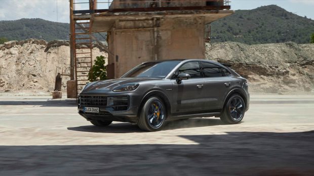 2024 Porsche Cayenne Turbo E-Hybrid driving shot