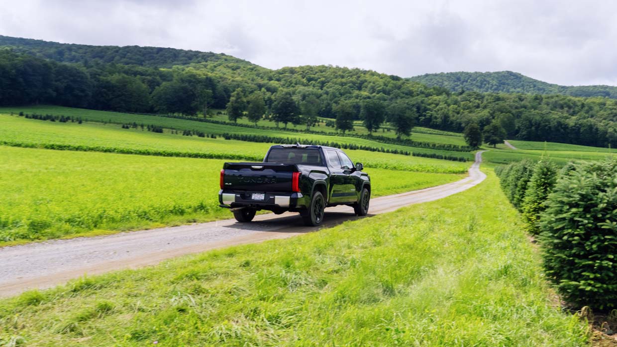 Toyota Tundra Limited Hybrid 2023 driving rear