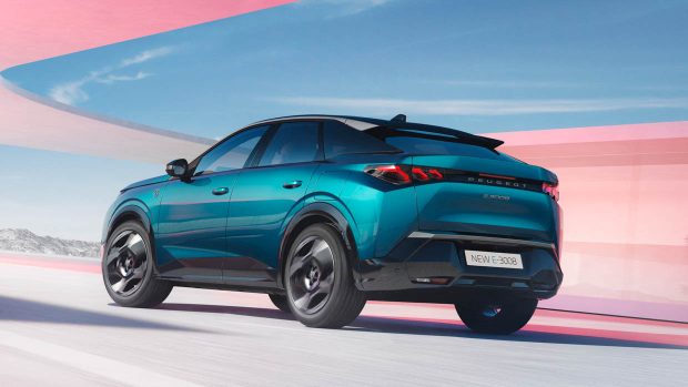2024 Peugeot e-3008 Rear 3/4 Drive Shot