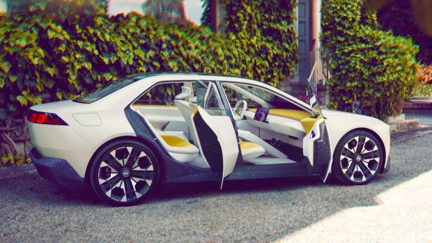 BMW Vision Neue Klasse 2024 white doors open