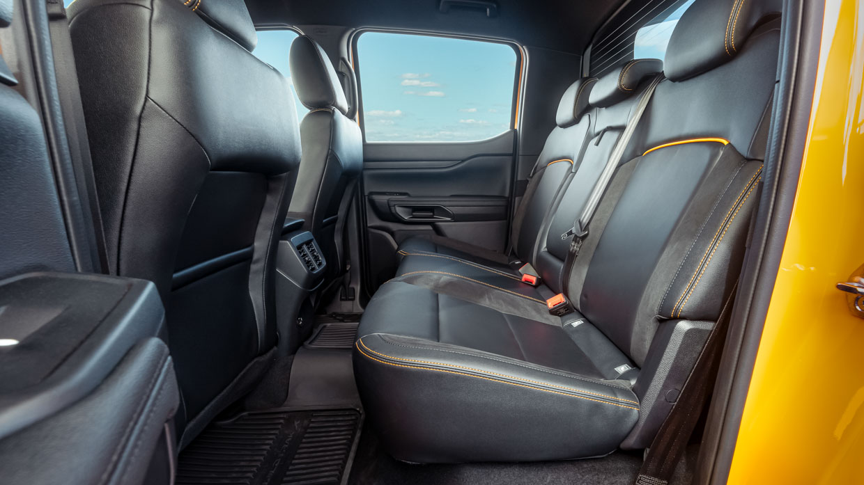 Ford Ranger Wildtrak X 2023 rear seats