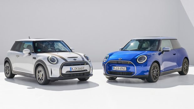 Mini Cooper Electric 2024 old vs new EV