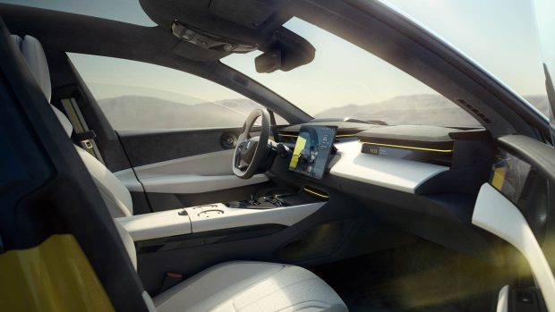 2024 Lotus Emeya door open wide interior