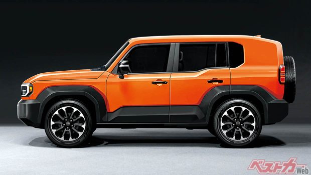 Toyota Land Cruiser Mini render side profile. Credit: Best Car Web
