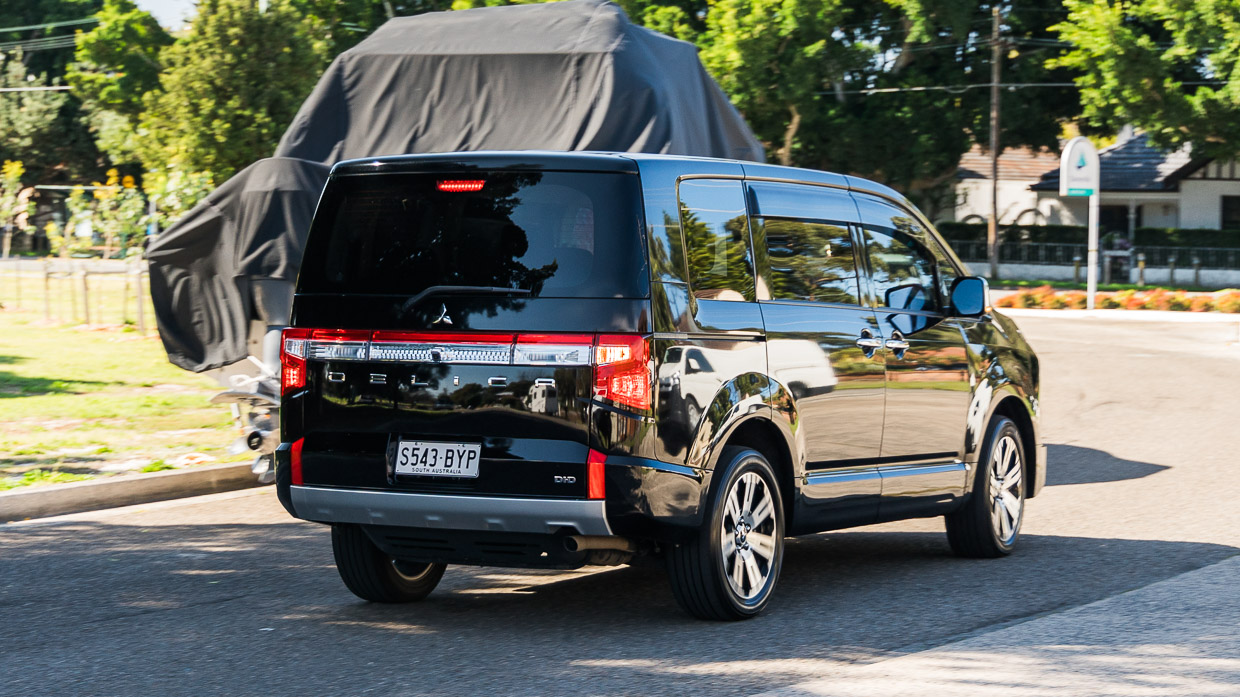 Mitsubishi Delica 2021 driving rear 3