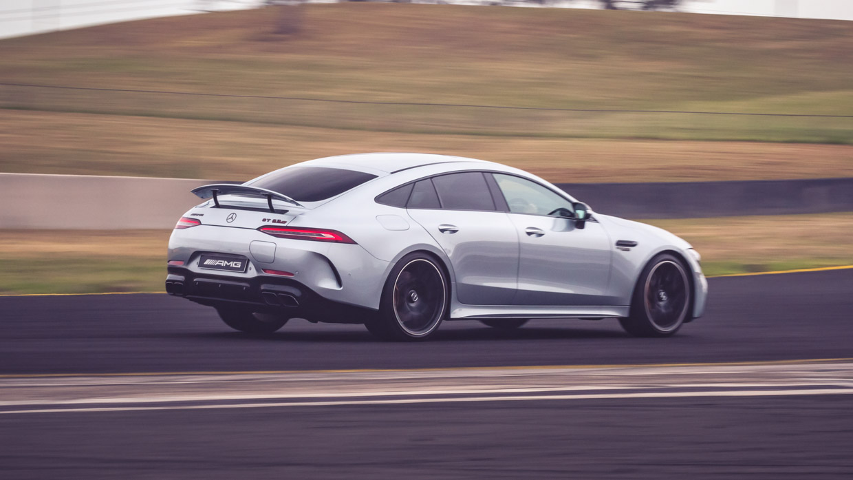 Mercedes-AMG GT 63 S E Performance 2023 driving rear