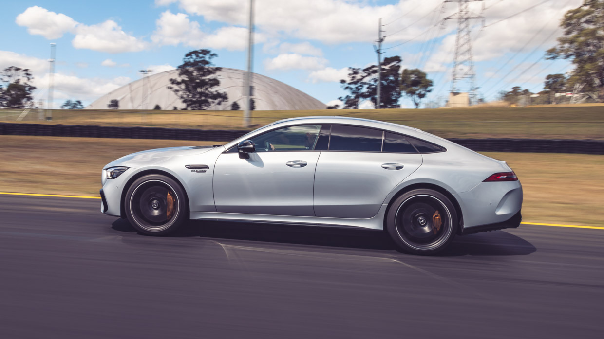 Mercedes-AMG GT 63 S E Performance 2023 side driving