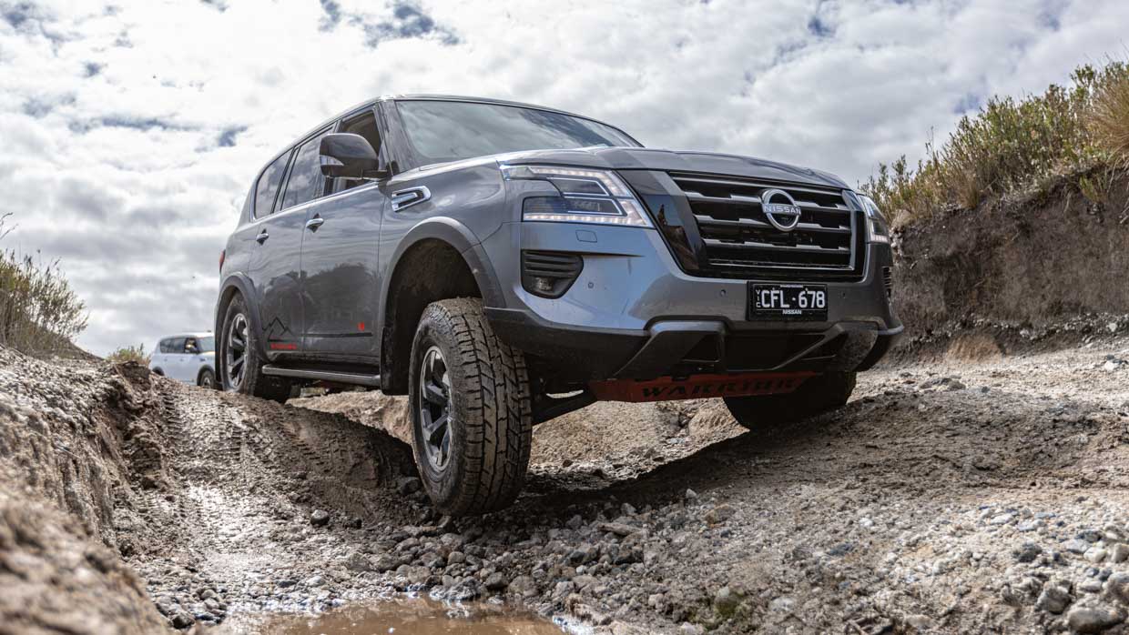 Nissan Patrol Warrior 2024 front wheel drop