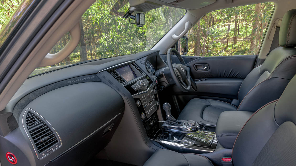 Nissan Patrol Warrior 2024 interior front seats