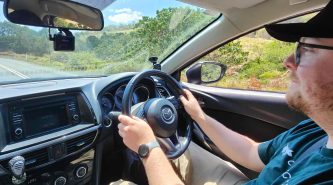 Driving through the mountains of Brisbane with Drive Against Depression
