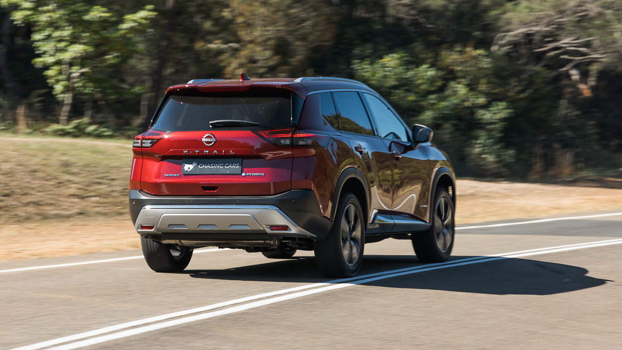 Nissan X-Trail Ti E-Power 2023 driving rear 3