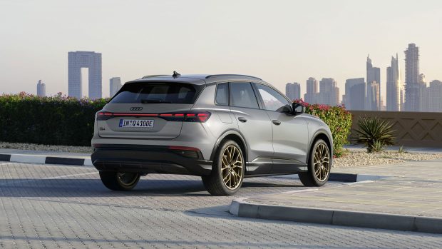 Audi Q4 E-Tron 2023 rear 3/4 s-line
