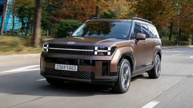 Hyundai Santa Fe 2024 driving highway 2