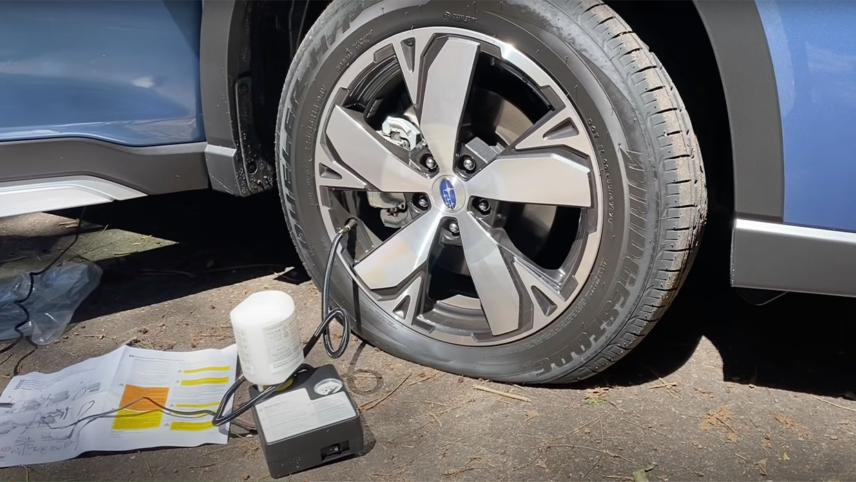 Subaru Forester Hybrid puncture shot