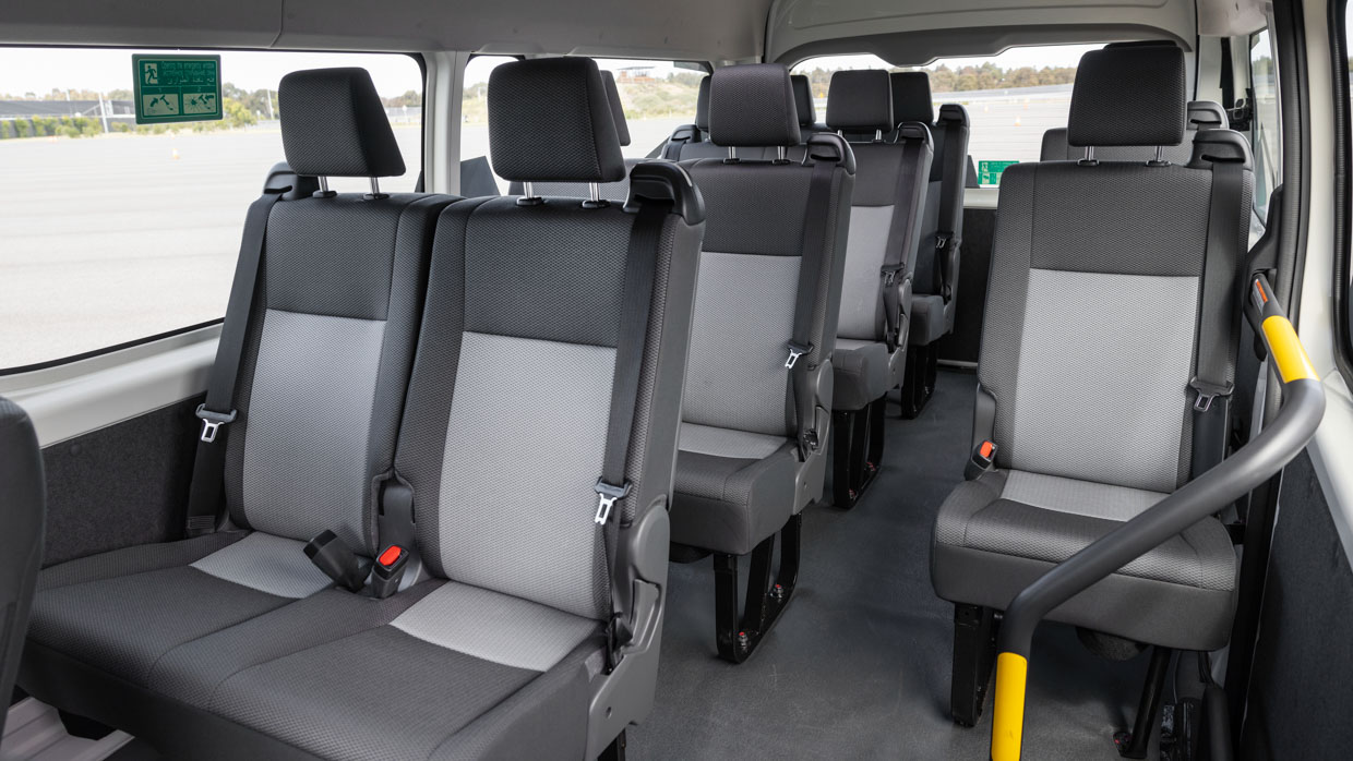 Toyota Hiace hydrogen prototype 2023 interior seats