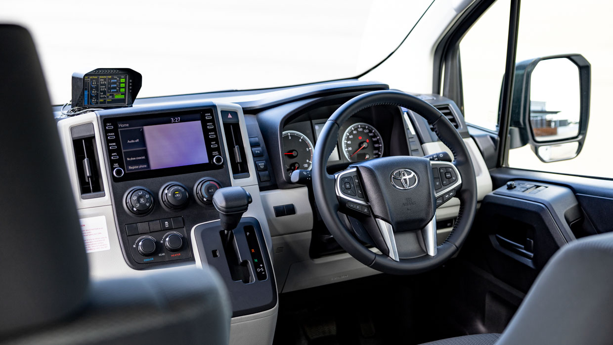 Toyota Hiace hydrogen prototype 2023 interior