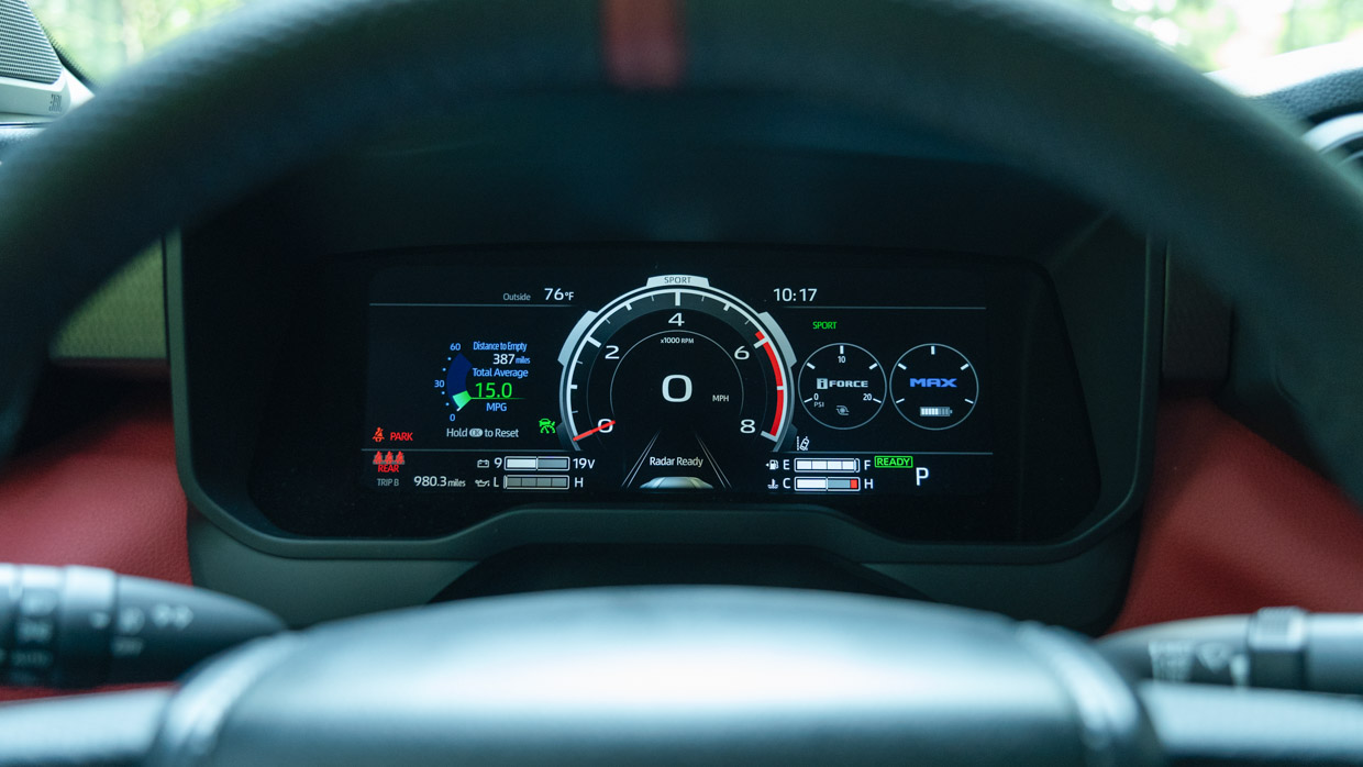 Toyota Tundra TRD 2023 interior digital gauges
