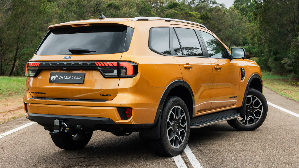 Ford Everest Wildtrak 2024 rear 3/4