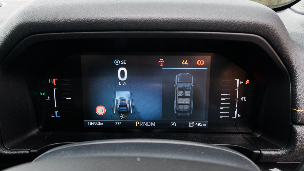Ford Everest Wildtrak 2024 digital dash
