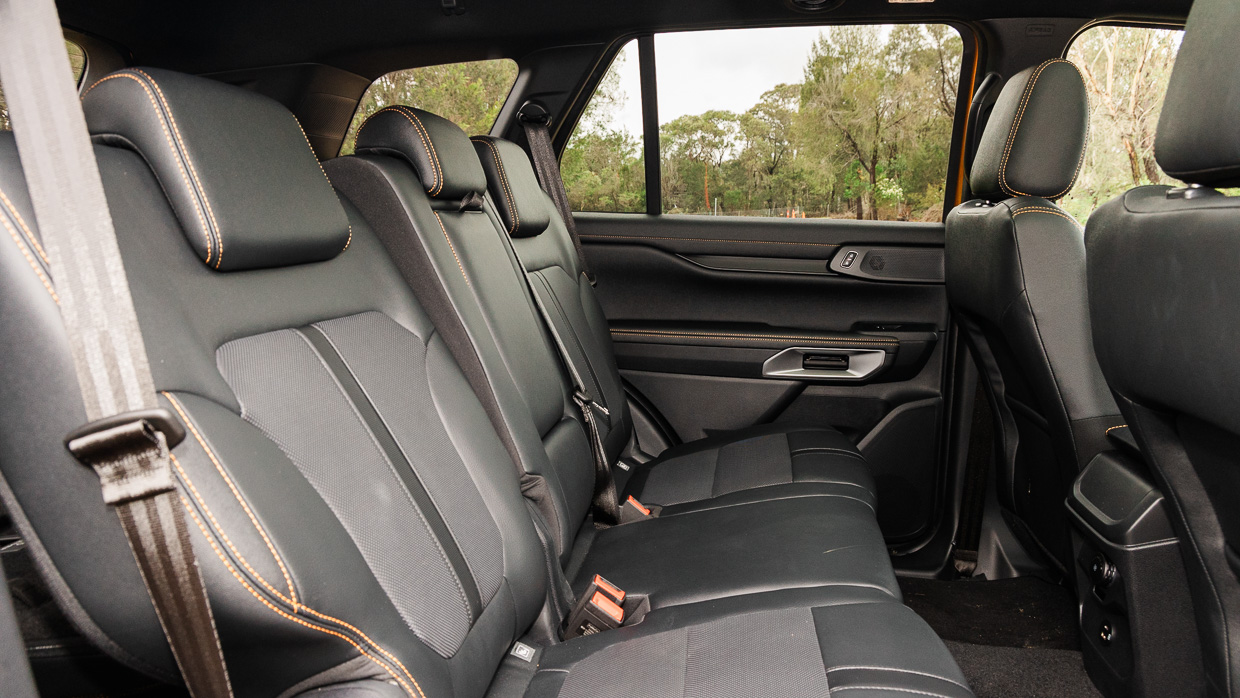 Ford Everest Wildtrak 2024 rear seats
