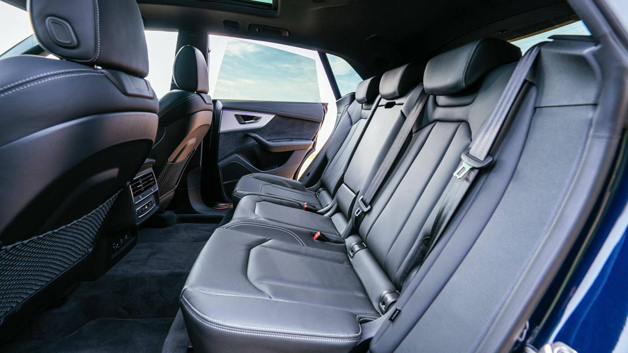 Audi Q8 60 TFSIe 2024 interior back seats