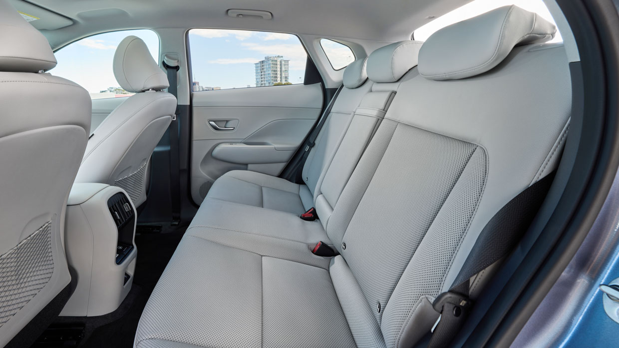 Hyundai Kona Electric Premium 2024 interior back seat