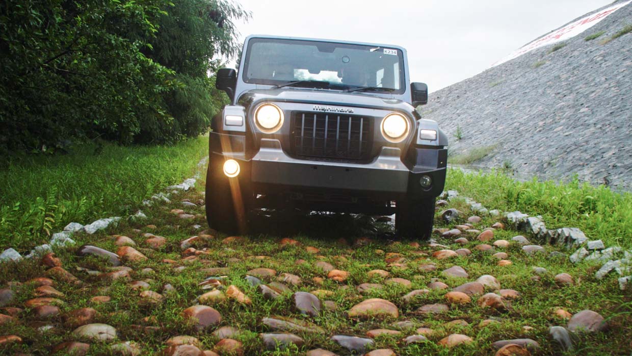 Mahindra Thar prototype 2024 front on
