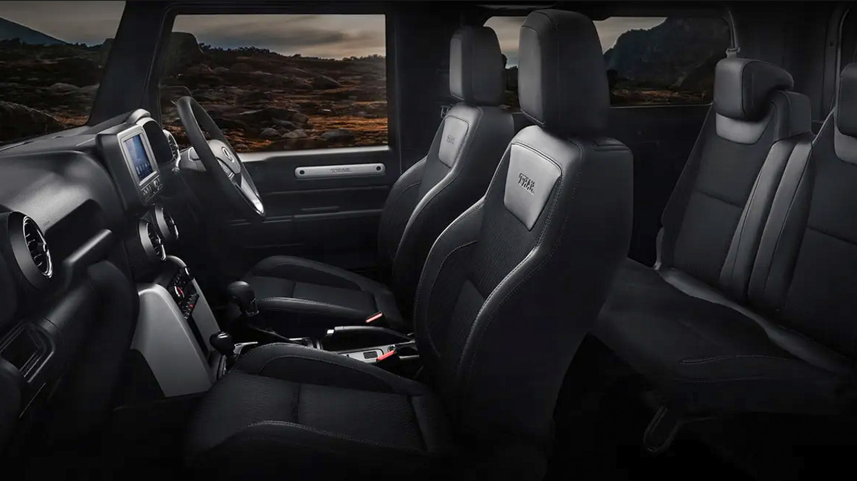 Mahindra Thar prototype 2024 interior 2