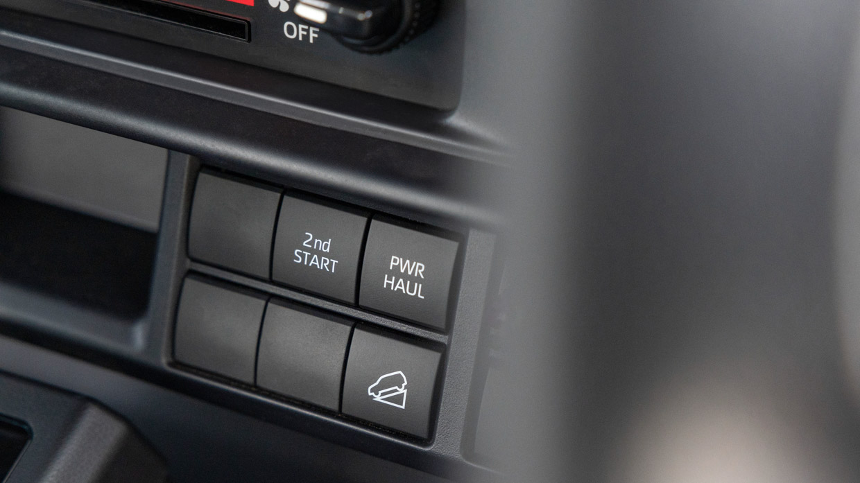 Toyota 70 Series Land Cruiser GXL 2024 interior buttons