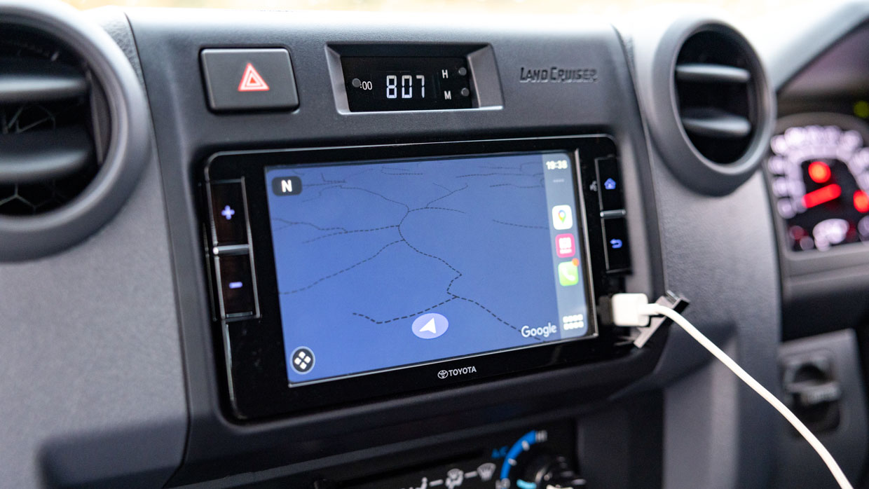 Toyota 70 Series Land Cruiser GXL 2024 interior screen