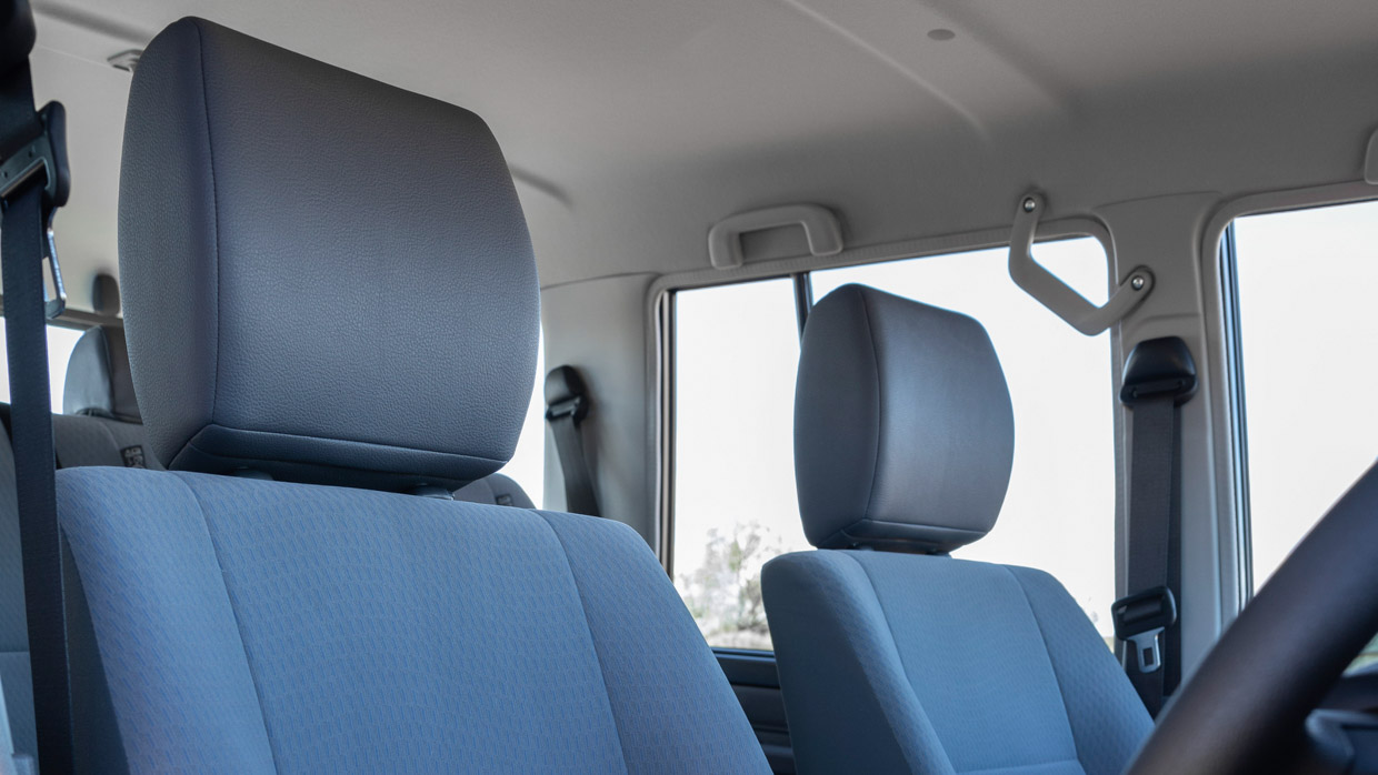 Toyota 70 Series Land Cruiser GXL 2024 interior seats