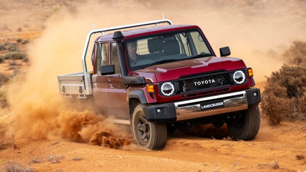 Toyota 70 Sequence Land Cruiser 2024 entrance 3/4 off aspect road 4
