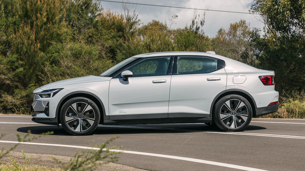 Polestar 2 LR RWD 2023 rear 3/4 2