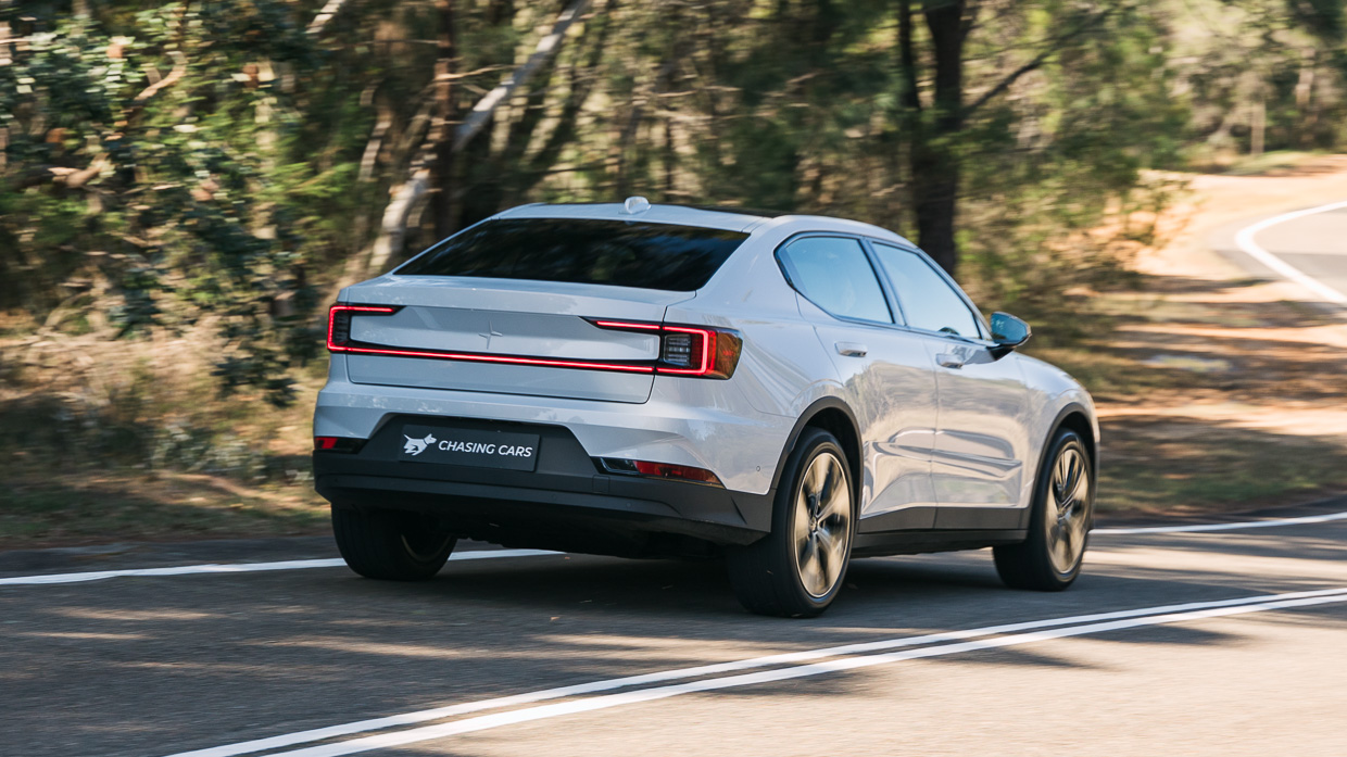 Polestar 2 LR RWD 2023 driving rear 3