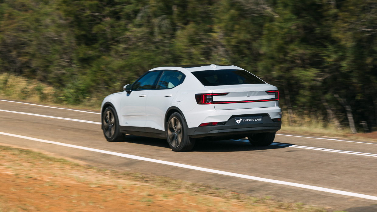 Polestar 2 LR RWD 2023 driving rear 5