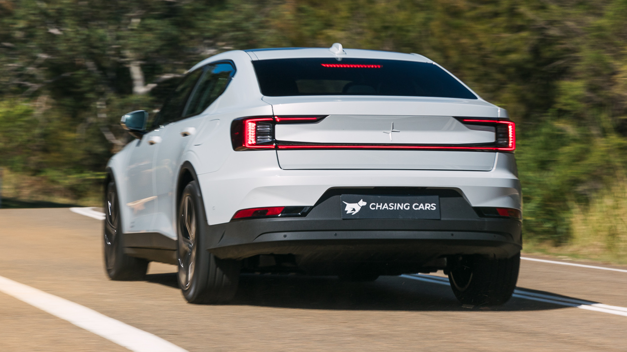 Polestar 2 LR RWD 2023 driving rear 8