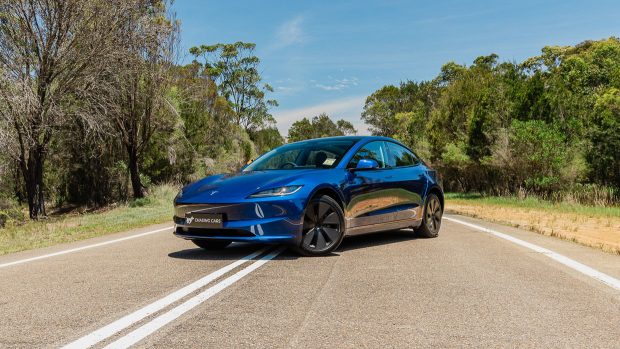 Tesla Model 3 RWD 2024 entrance 3/4 some distance
