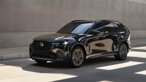 2024 Mazda CX-70 entrance 3/4 driving shot