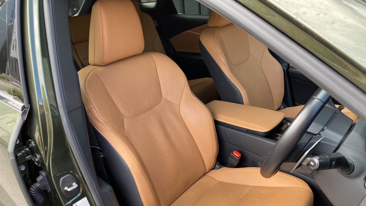 2023 Lexus RX350h long termer interior front seats