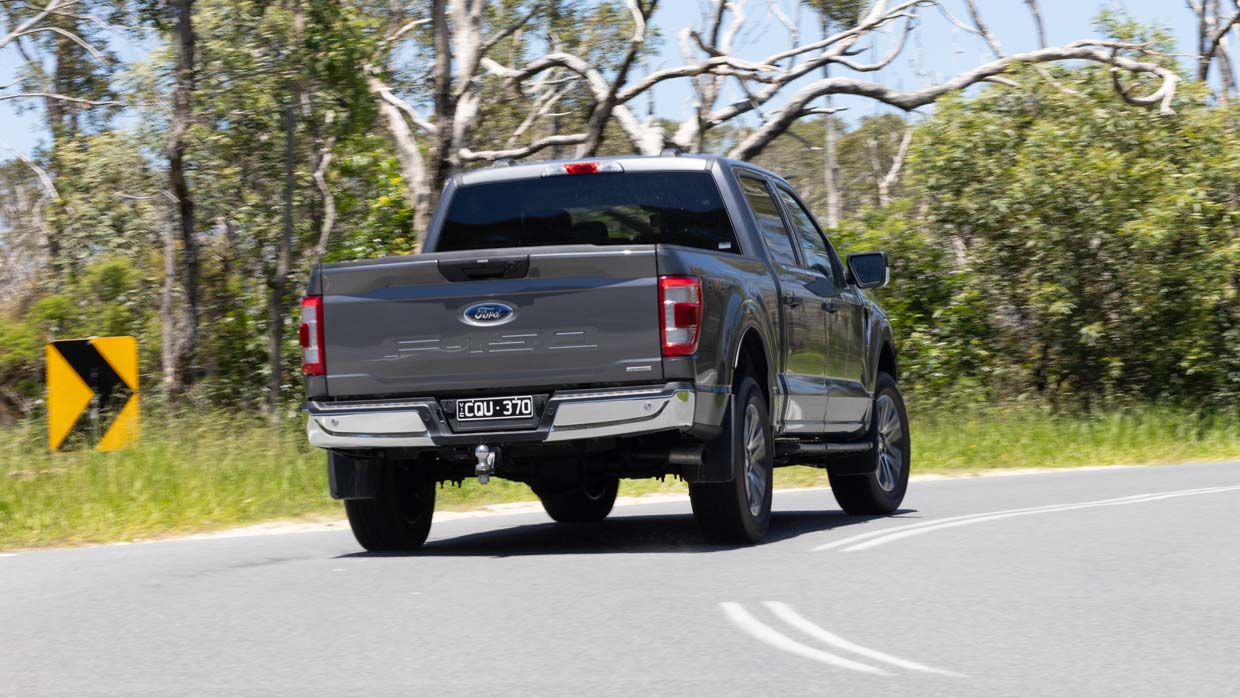 Ford F-150 XLT SWB 2024 driving rear