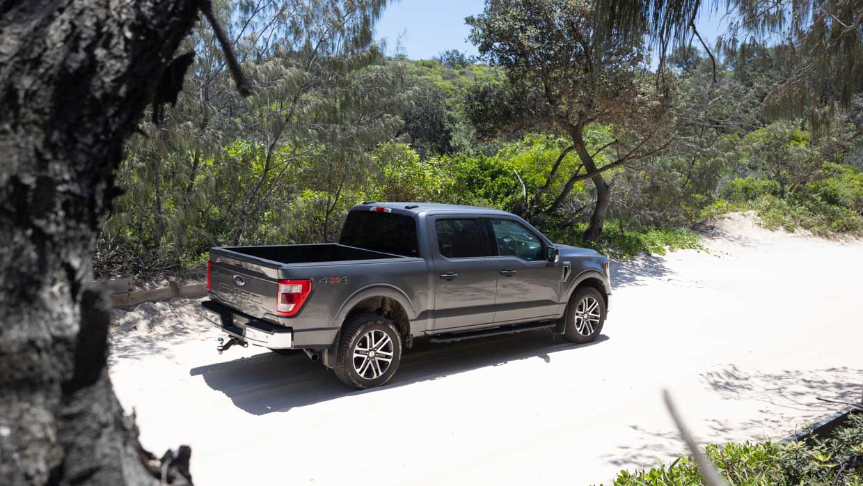 Ford F-150 XLT SWB 2024 beach rear far