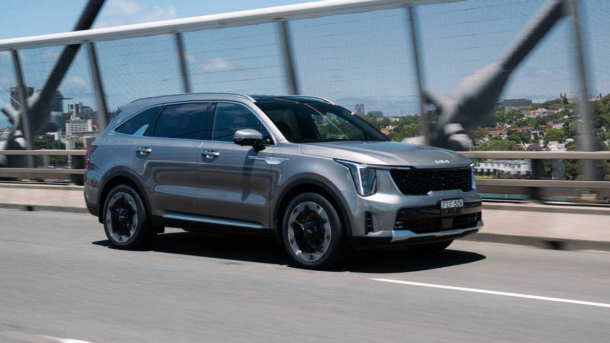 Kia Sorento GT-Line diesel 2024 front driving highway