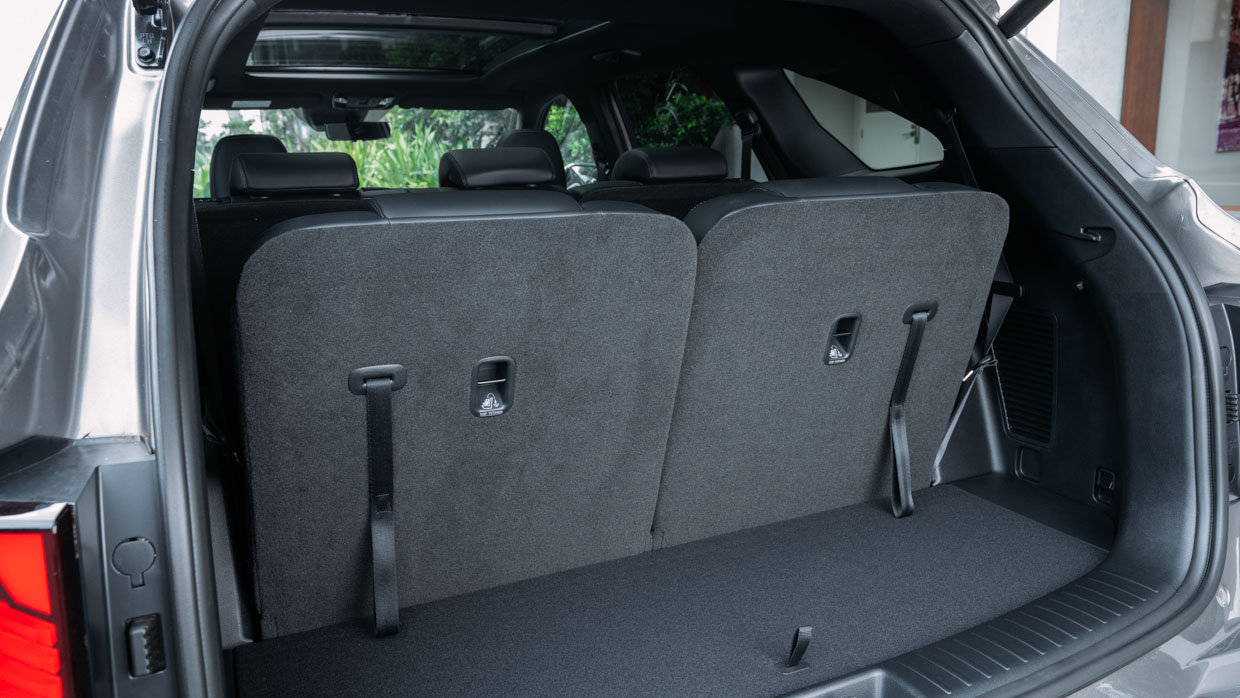 Kia Sorento GT-Line diesel 2024 interior boot 3rd row up