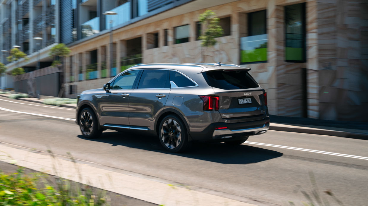 Kia Sorento GT-Line diesel 2024 driving rear 3