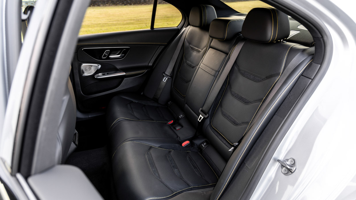 Mercedes-AMG C63 S E-Performance 2024 interior back seat