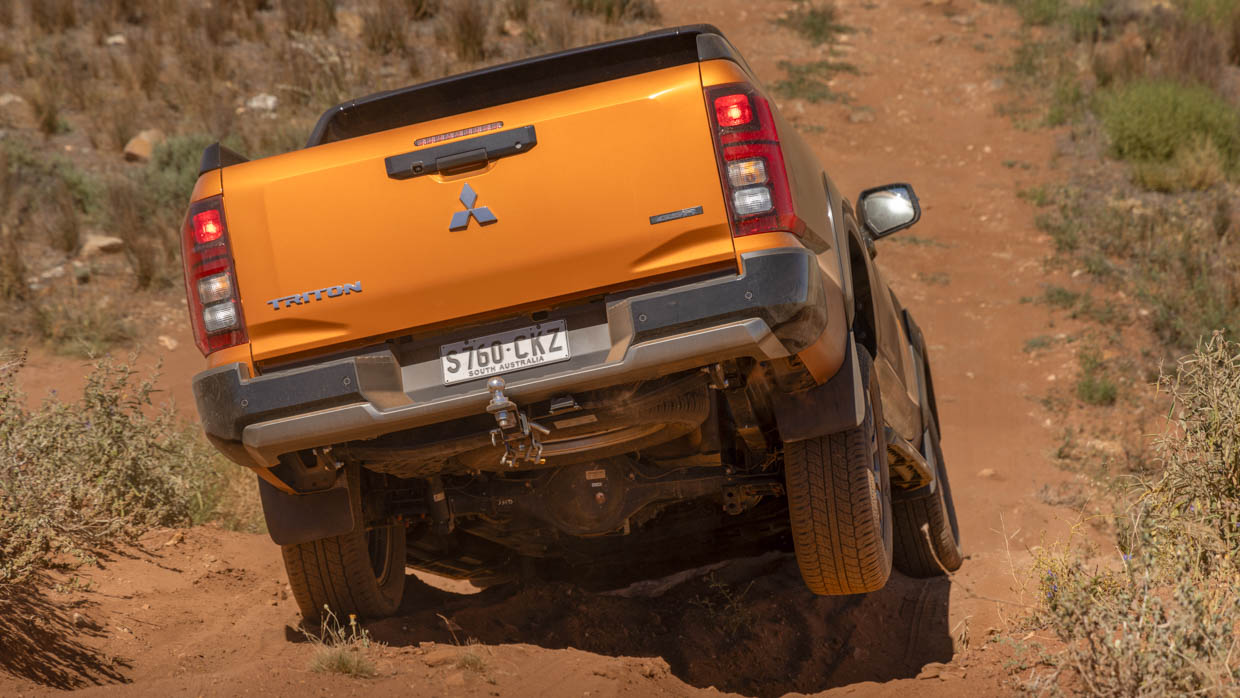 Mitsubishi Triton GSR 2024 driving rear off road 2