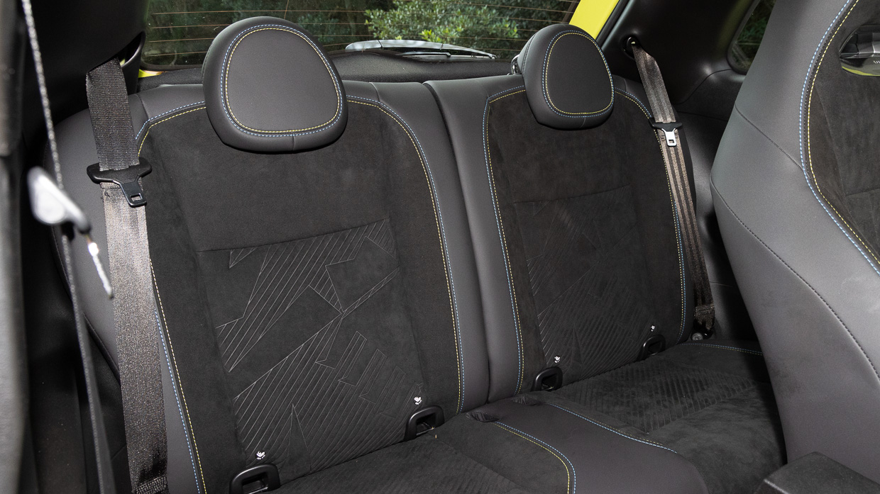 Abarth 500e 2024 interior back seats