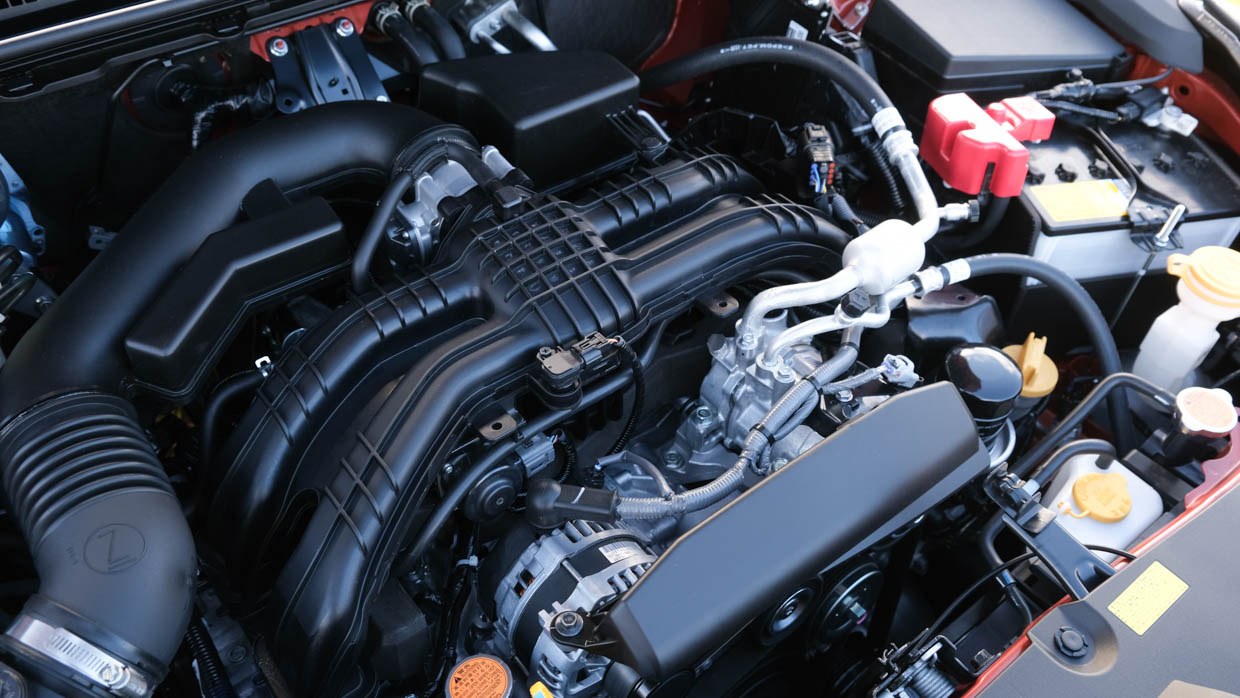 2023 Subaru Crosstrek 2.0S flat four engine bay